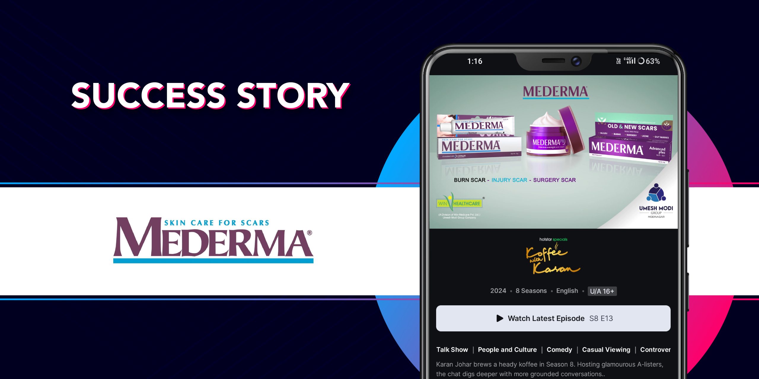 Capturing Hearts and Minds: Mederma’s Strategic Campaign Leveraging GEC Content on JioHotstar